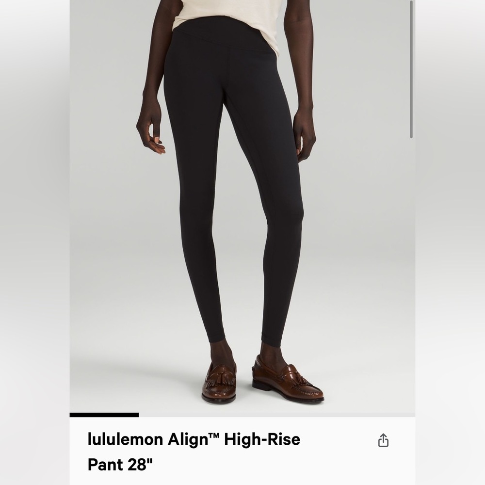 lululemon Align High-Rise Leggings 28” black